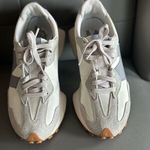 New Balance White and Gray Athletic Shoes